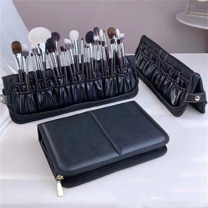 Women Foldable Makeup Brush Bag Organizer Female Travel Cosmetic Toiletry Case for Beauty Tools Wash Accessories Pouch 2