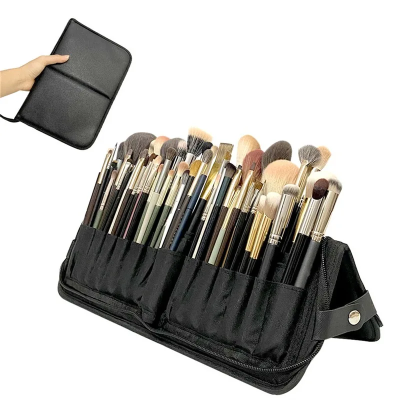 Women Foldable Makeup Brush Bag Organizer Female Travel Cosmetic Toiletry Case for Beauty Tools Wash Accessories Pouch 1