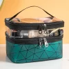 Doublelayer Makeup Bag,Waterproof PVC Travel Pouch Portable Washbag 1