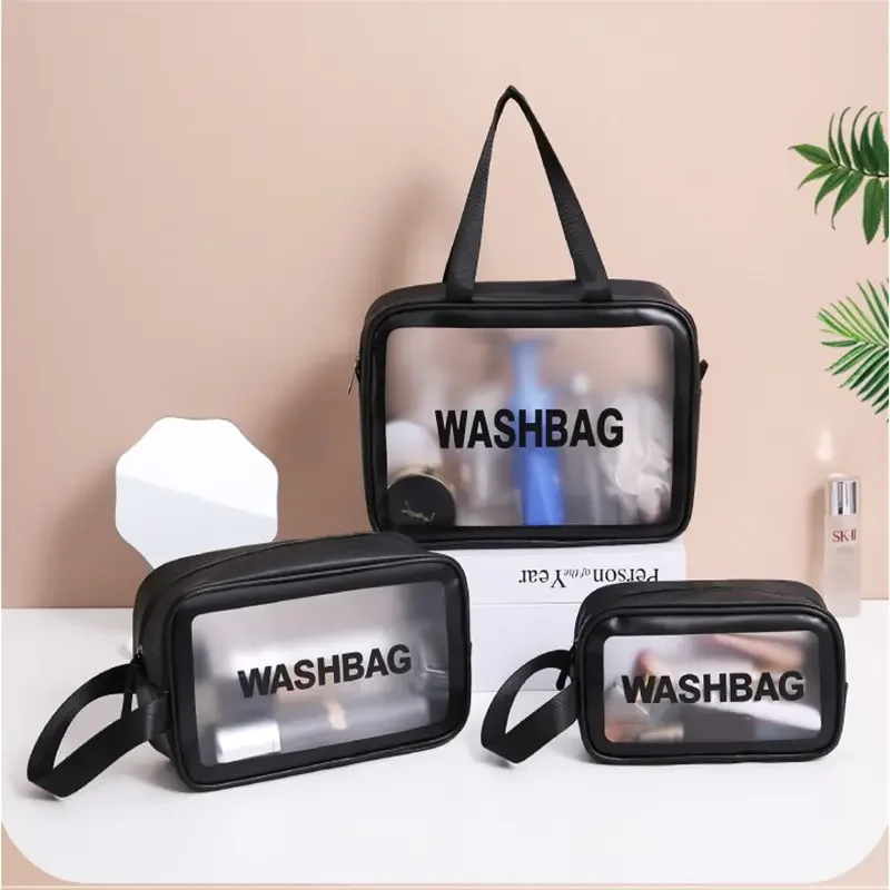 Portable Travel Wash Bag Female Transparent Waterproof Makeup Storage Pouch Large Capacity Cosmetic Organizer Beauty Women Case 2