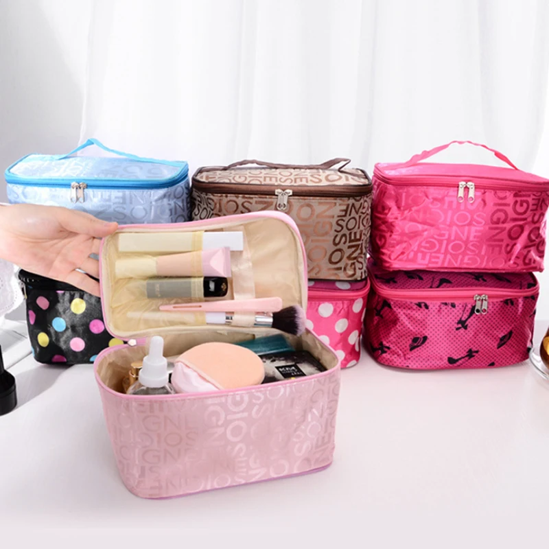 Cosmetics Storage Bag Portable Travel Cosmetic Pouch Women Multifunction Toiletries Organizer Large-Capacity Storage Case 2